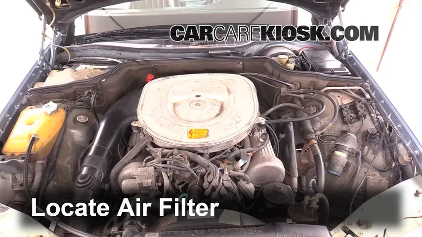 1981 Mercedes-Benz 380SEL 3.8L V8 Sedan (4 Door) Air Filter (Engine)